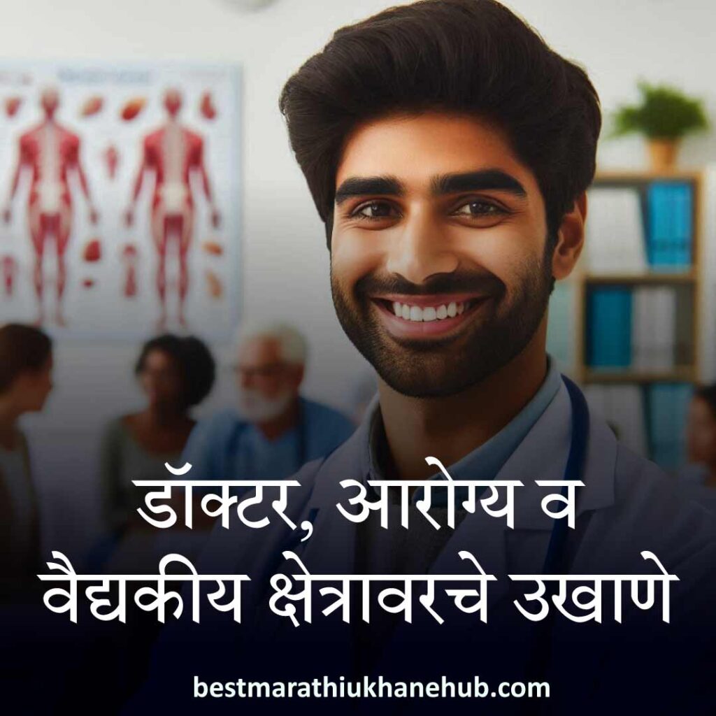 डॉक्टर, आरोग्य व वैद्यकीय क्षेत्रावरचे मराठी उखाणे । Marathi Ukhane on Doctor, Health and Medical Field